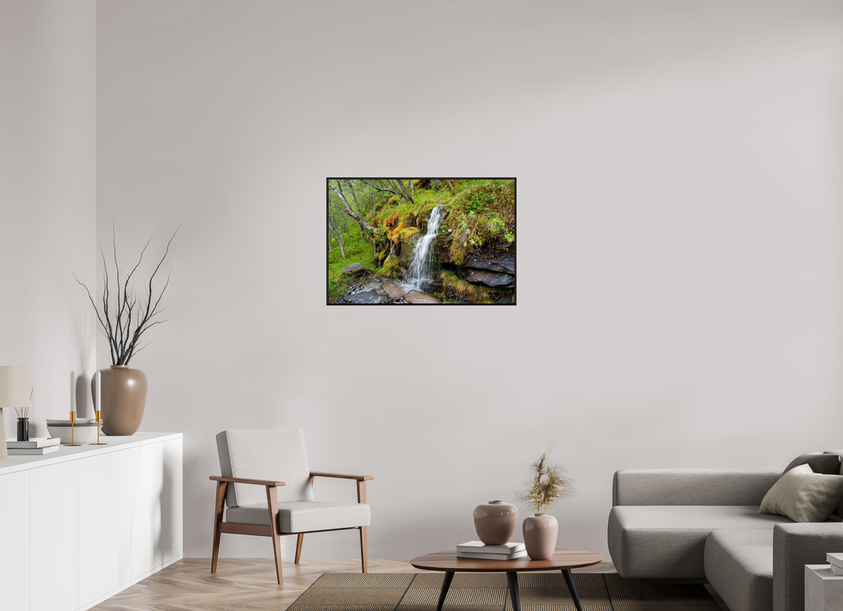 36 x 24″, Acrylic under Glass (Framed) Norway12
