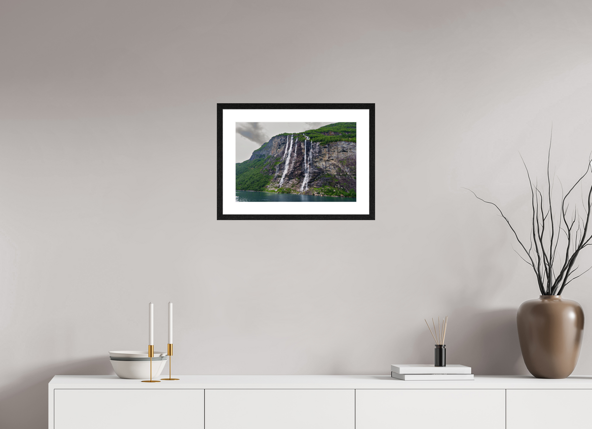 18 x 12″, Glossy Print (Framed) Norway1