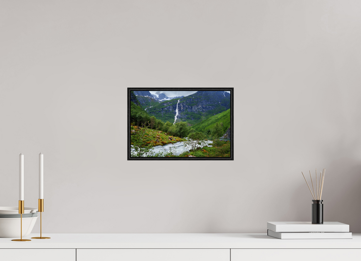 12 x 8″, Acrylic under Glass (Framed) Norway8