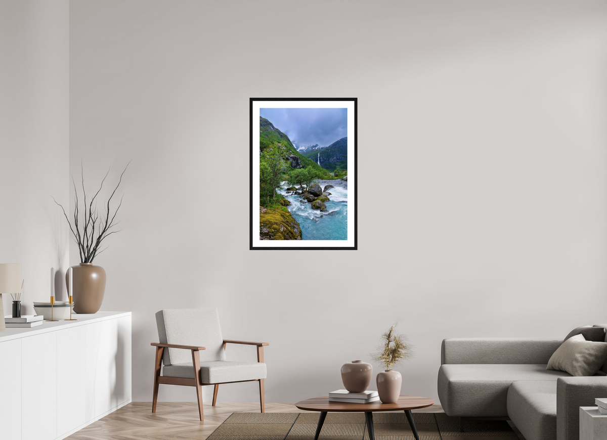 24 x 36″, Glossy Print (Framed) Norway18
