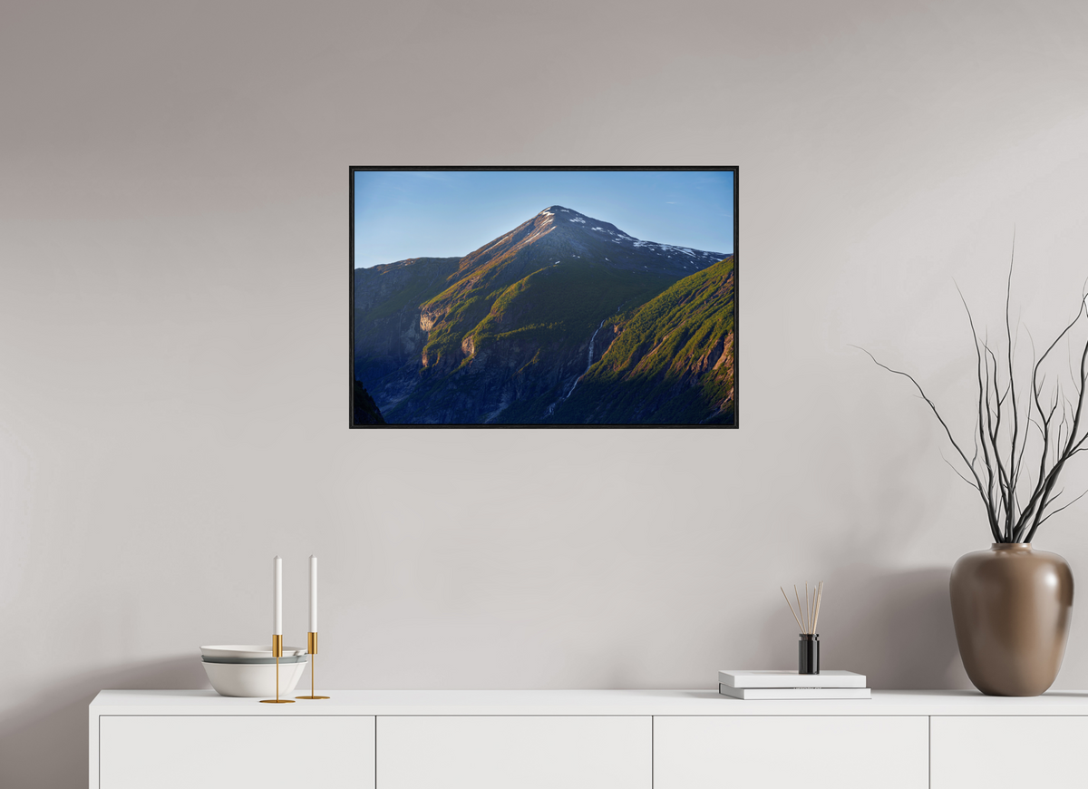 30 x 20″, Acrylic under Glass (Framed) Norway2