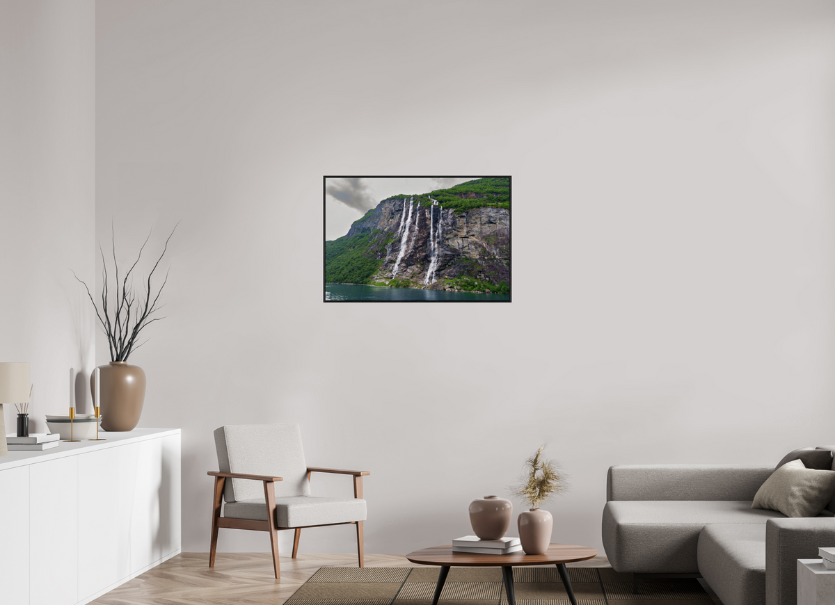 36 x 24″, Acrylic under Glass (Framed) Norway1