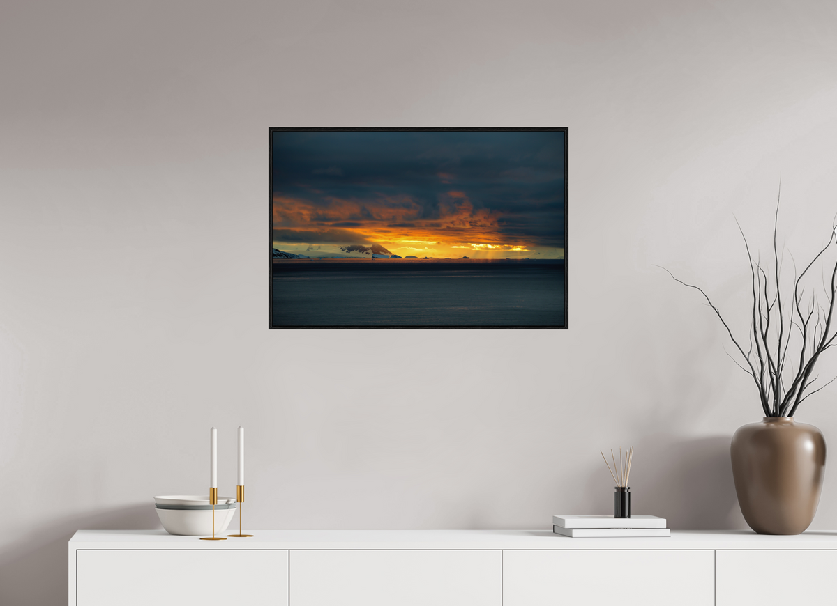 30 x 20″, Acrylic under Glass (Framed) A2