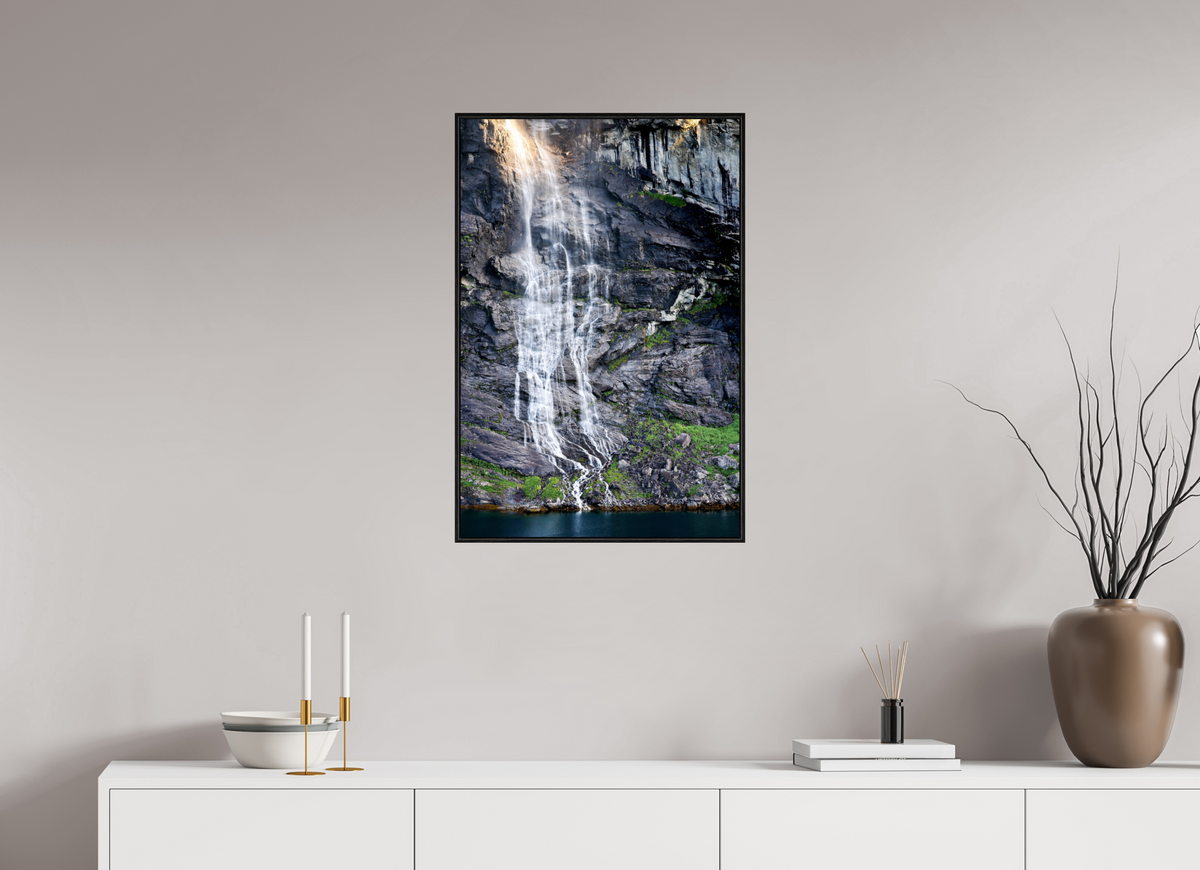 20 x 30″, Acrylic under Glass (Framed) Norway19