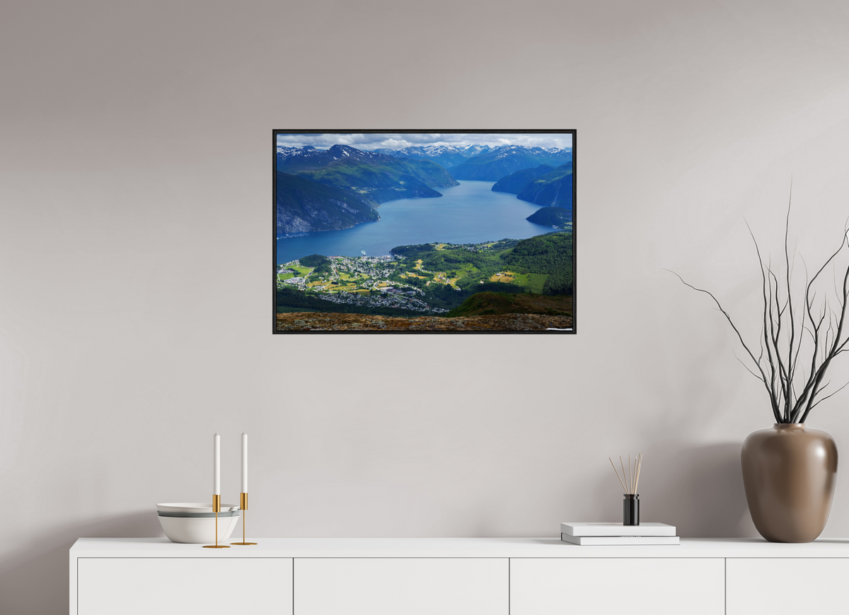 30 x 20″, Acrylic under Glass (Framed) Norway4