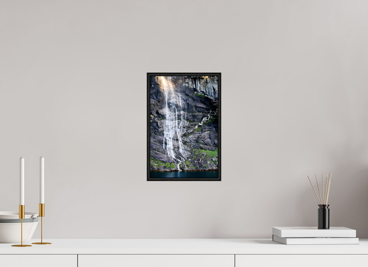 8 x 12″, Acrylic under Glass (Framed) Norway19