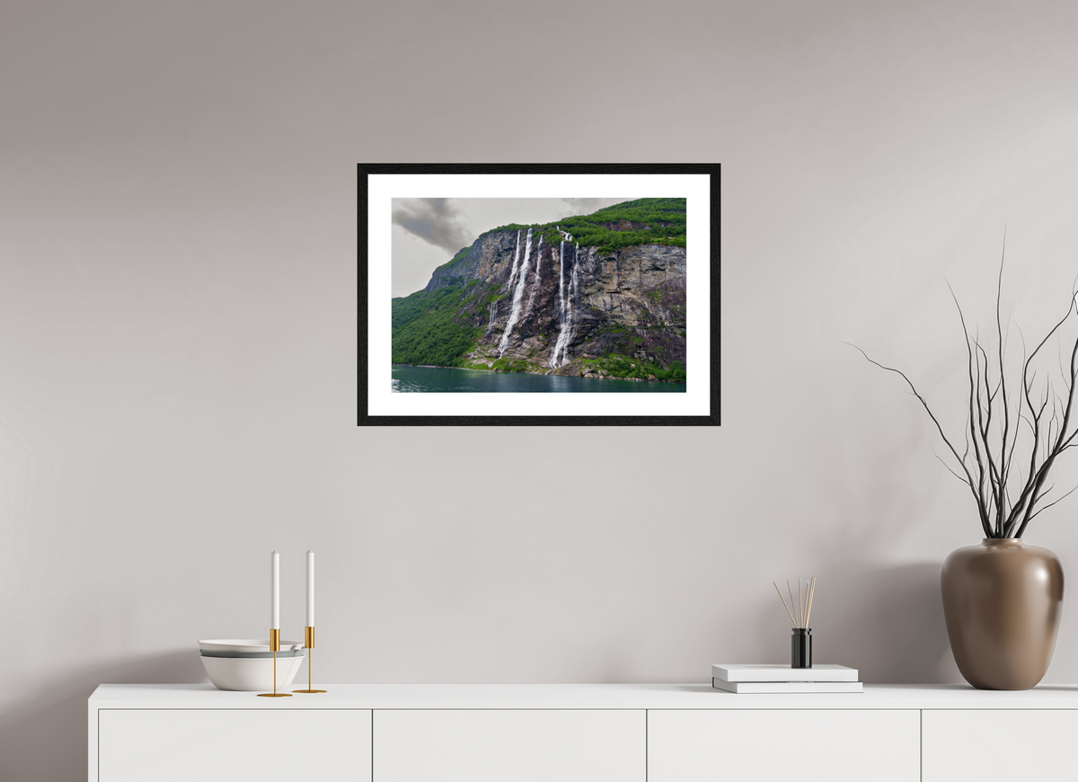 24 x 16″, Glossy Print (Framed) Norway1