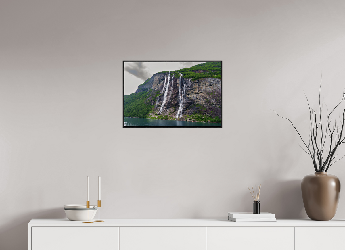 24 x 16″, Acrylic under Glass (Framed) Norway1