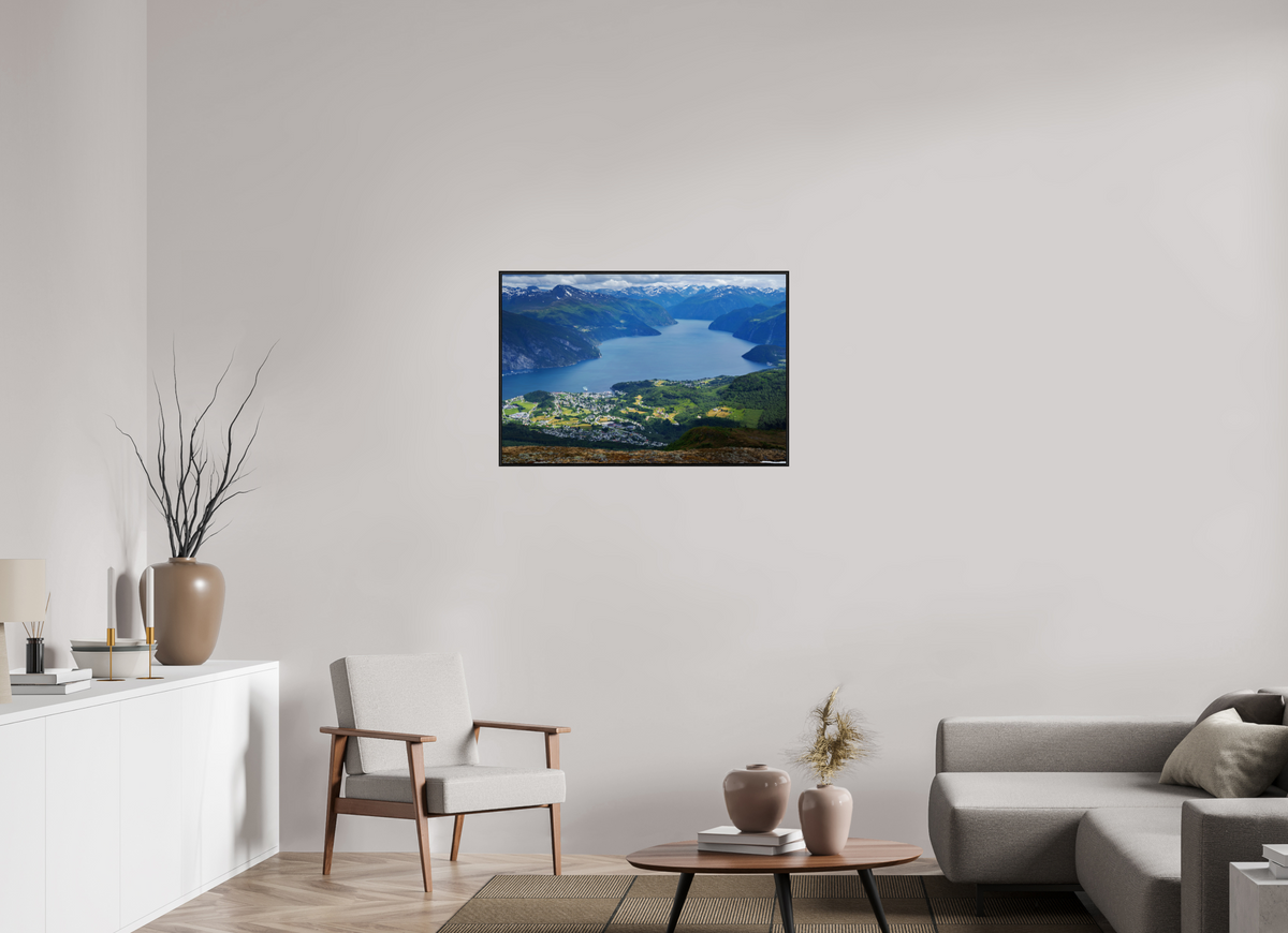 36 x 24″, Acrylic under Glass (Framed) Norway4