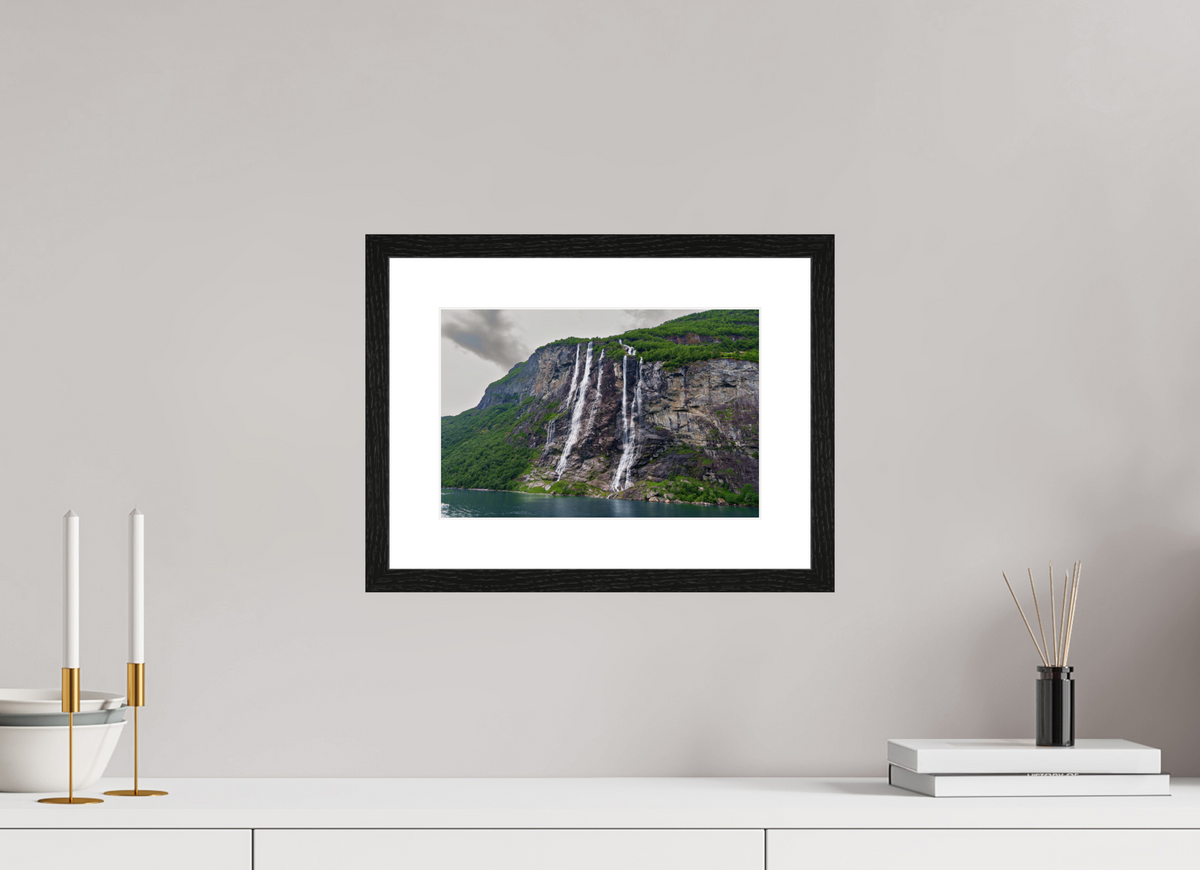 12 x 8″, Glossy Print (Framed) Norway1