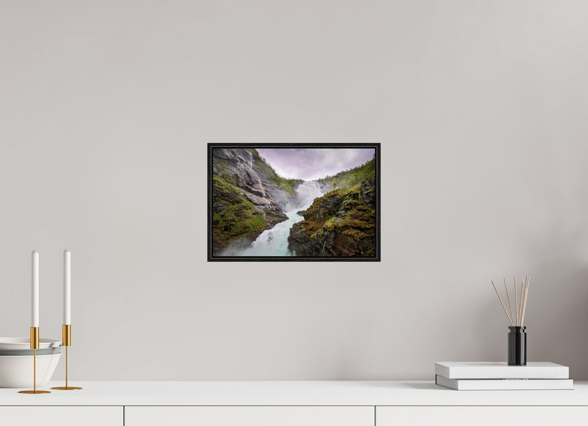 12 x 8″, Acrylic under Glass (Framed) Norway17