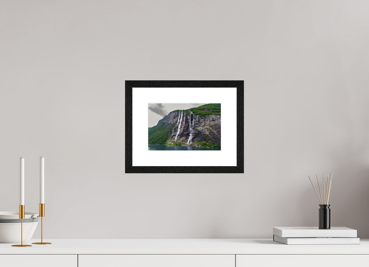 9 x 6″, Glossy Print (Framed) Norway1