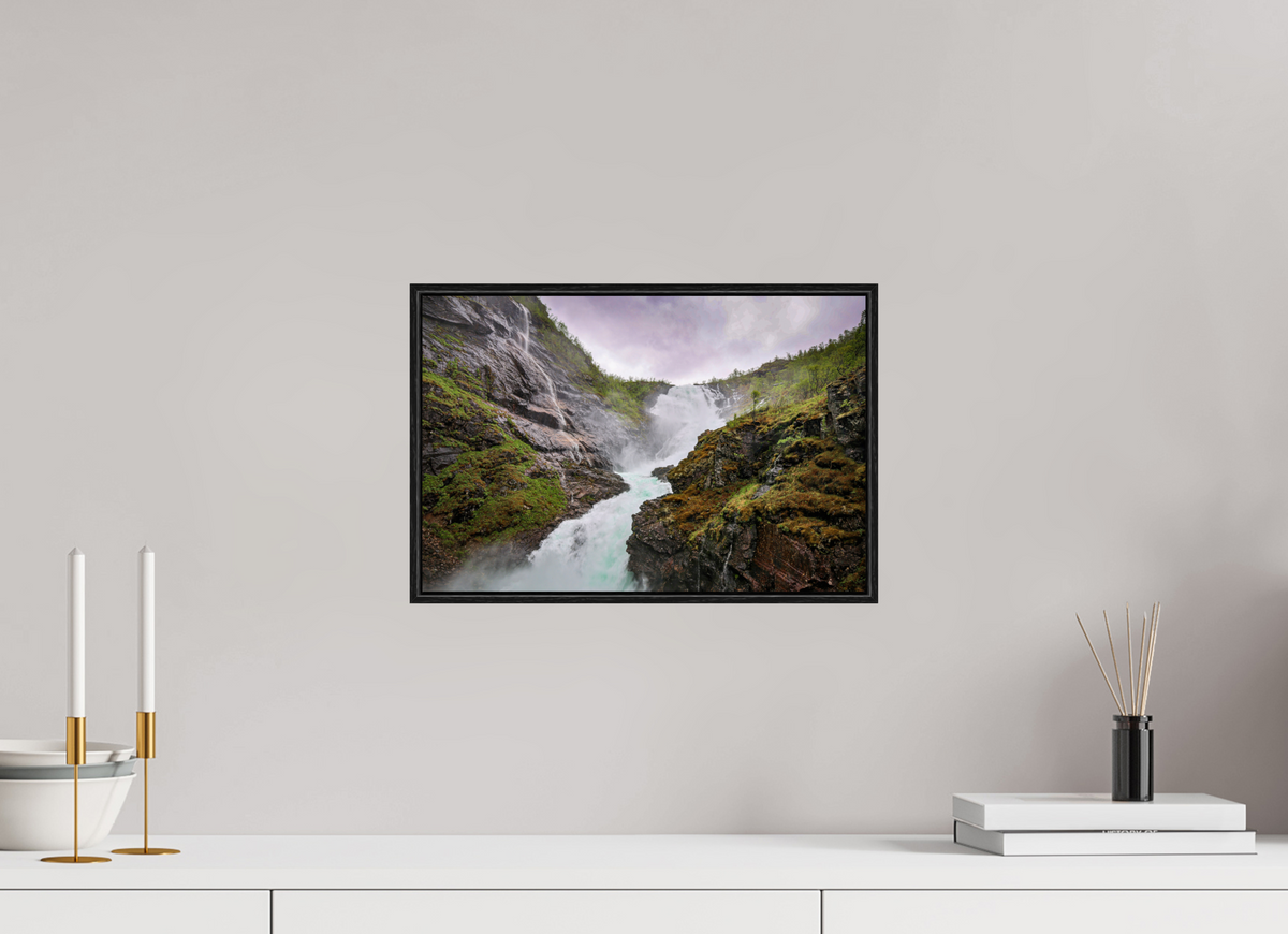15 x 10″, Acrylic under Glass (Framed) Norway17