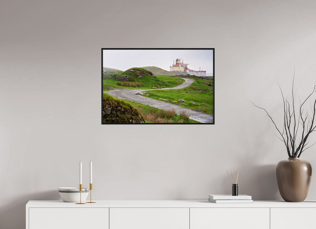 30 x 20″, Acrylic under Glass (Framed) Norway20