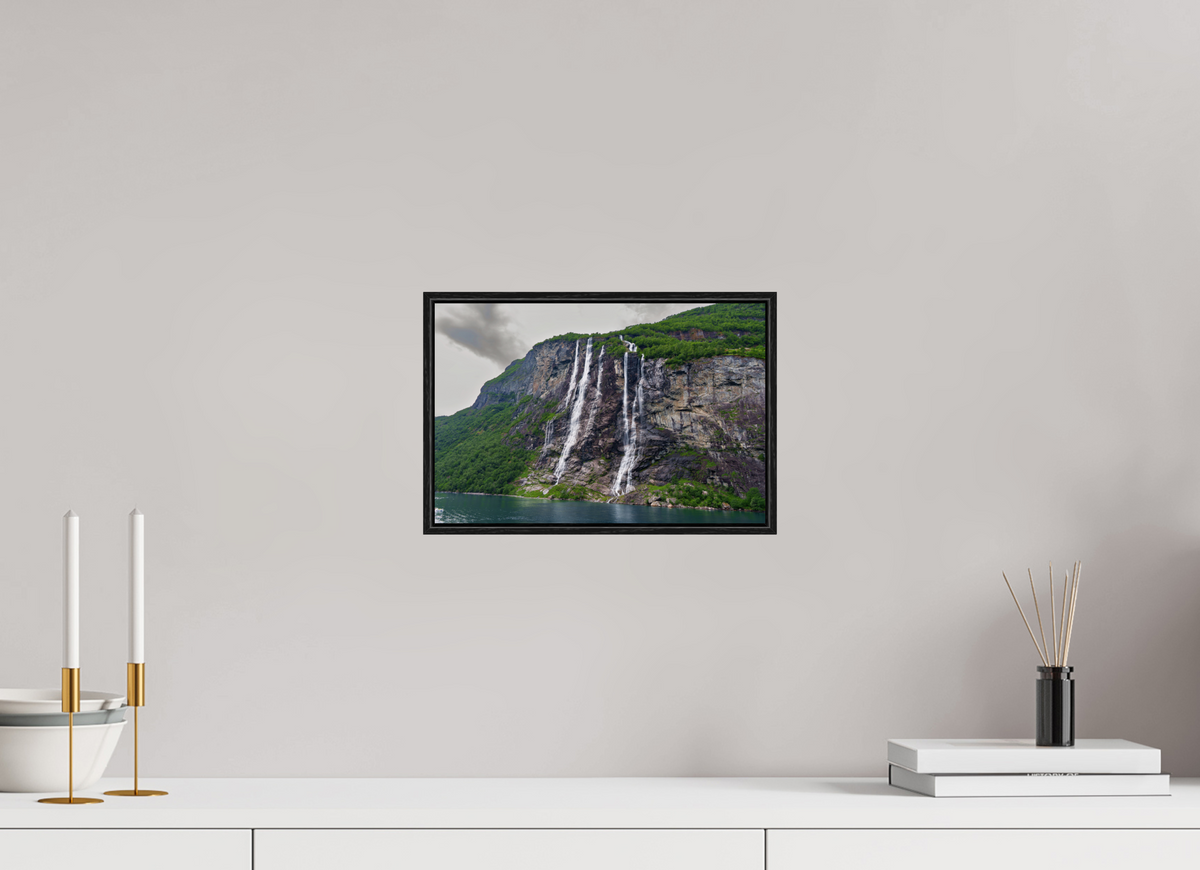 12 x 8″, Acrylic under Glass (Framed) Norway1