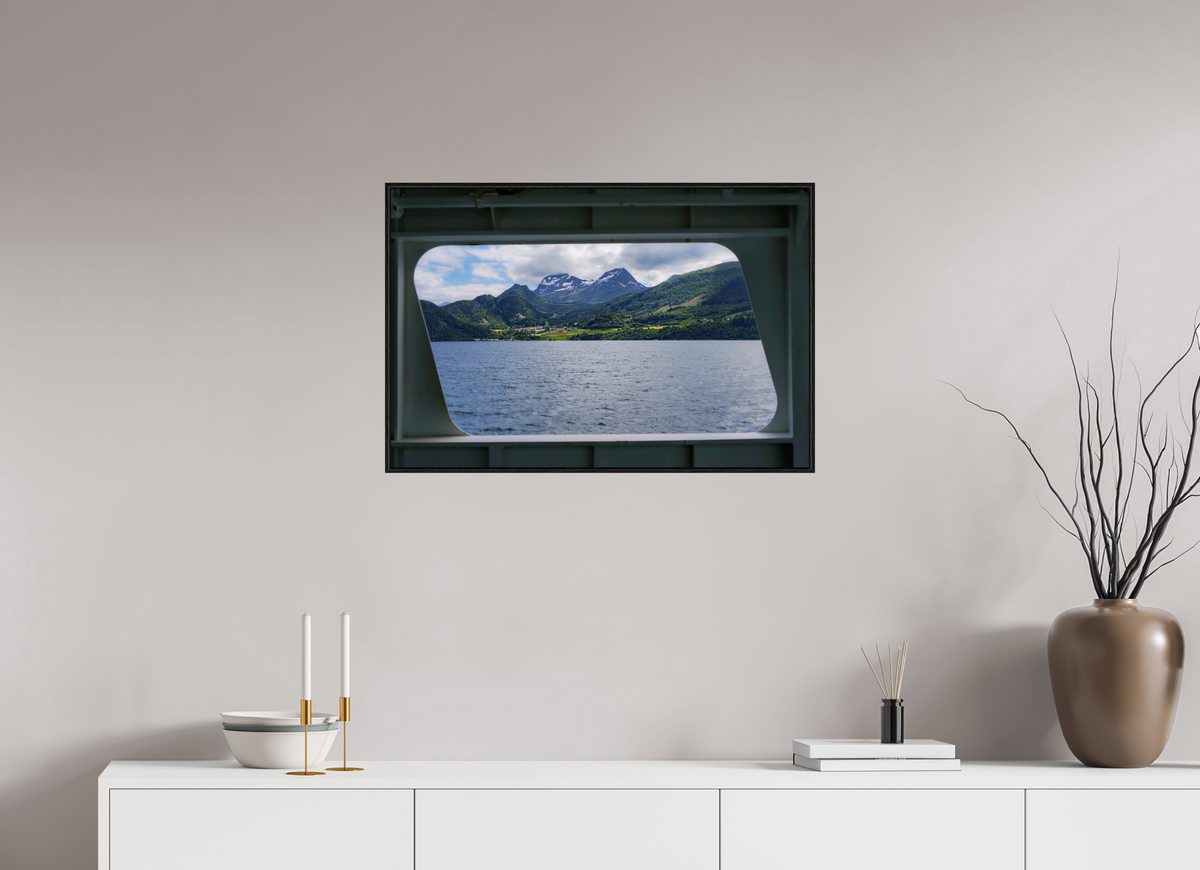 30 x 20″, Acrylic under Glass (Framed) Norway3