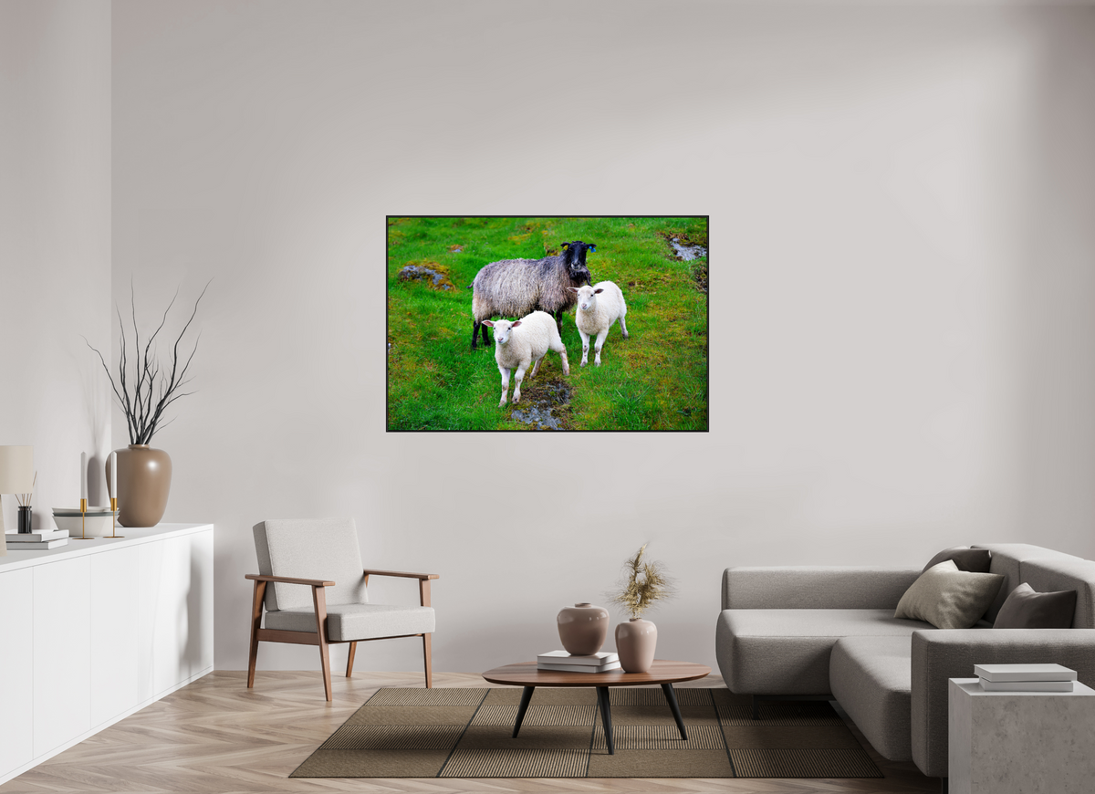 60 x 40″, Acrylic under Glass (Framed) Norway15