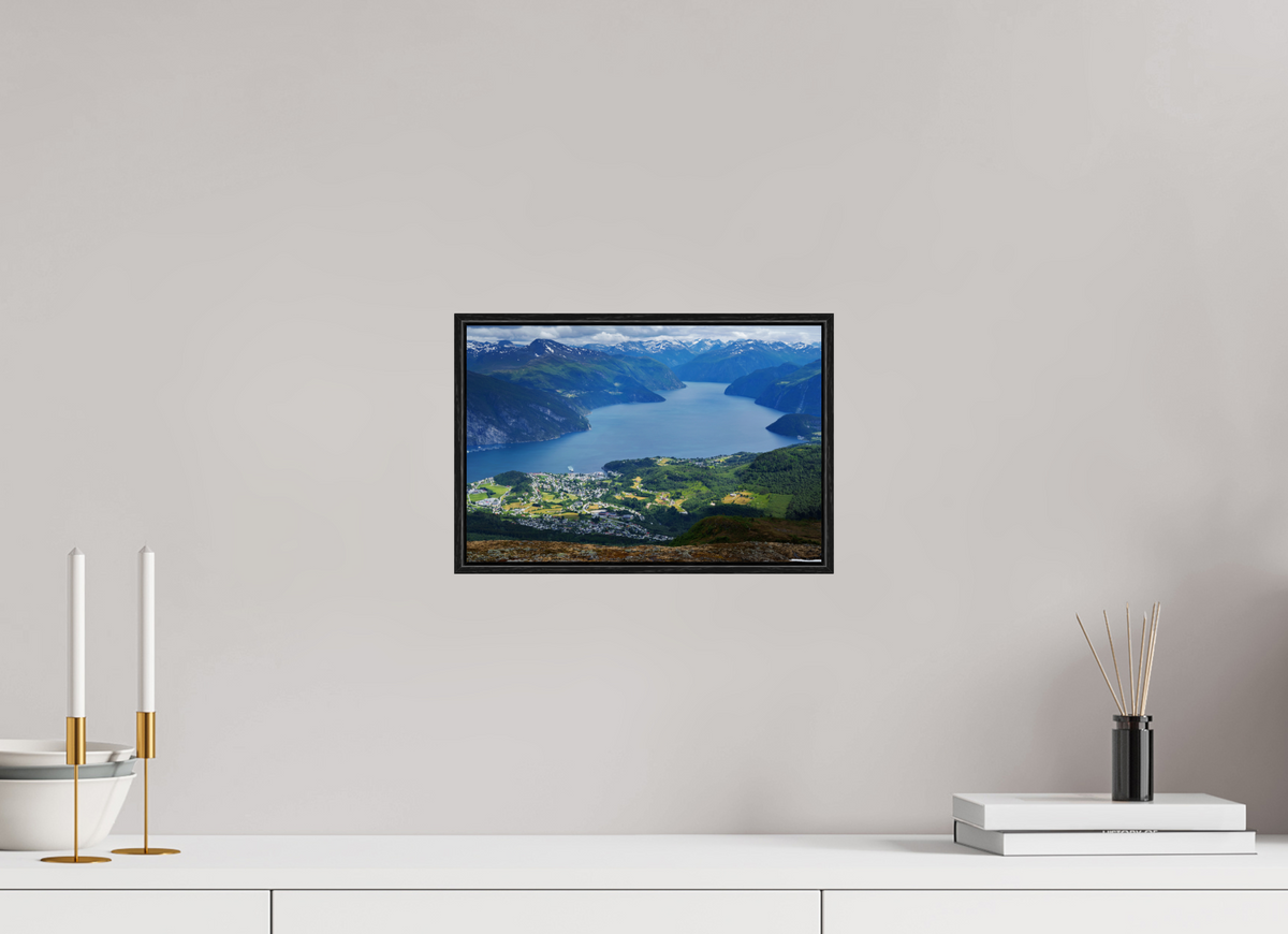 12 x 8″, Acrylic under Glass (Framed) Norway4