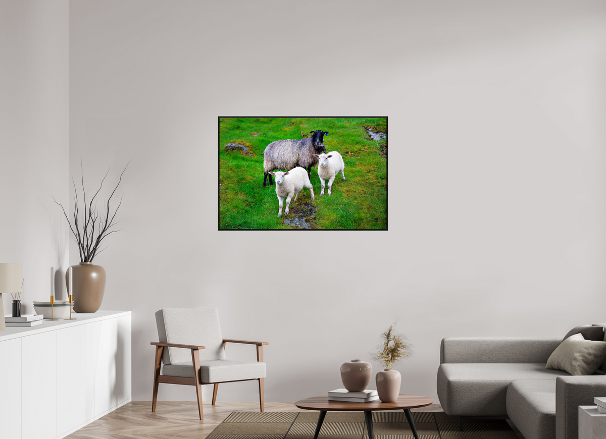 45 x 30″, Acrylic under Glass (Framed) Norway15