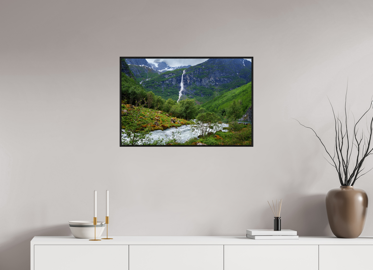 30 x 20″, Acrylic under Glass (Framed) Norway8