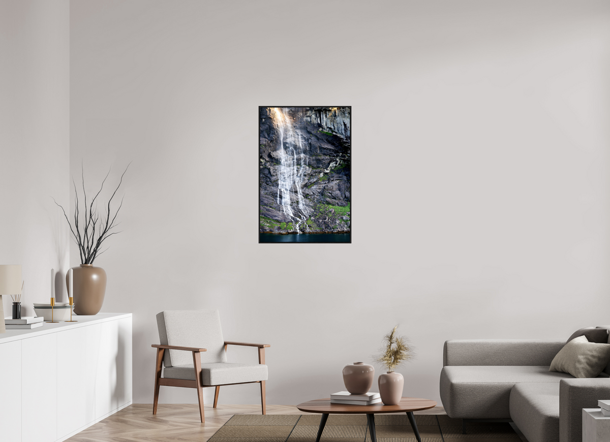 24 x 36″, Acrylic under Glass (Framed) Norway19