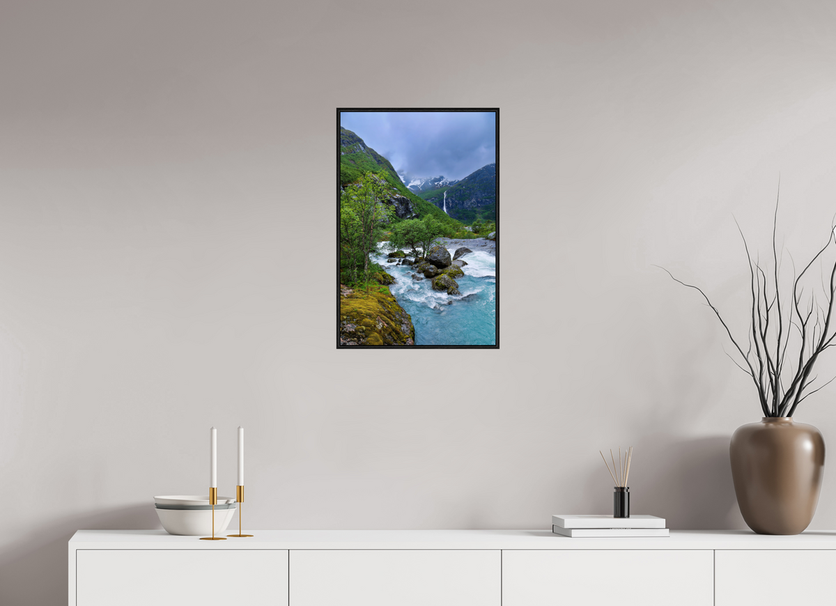 16 x 24″, Acrylic under Glass (Framed) Norway18