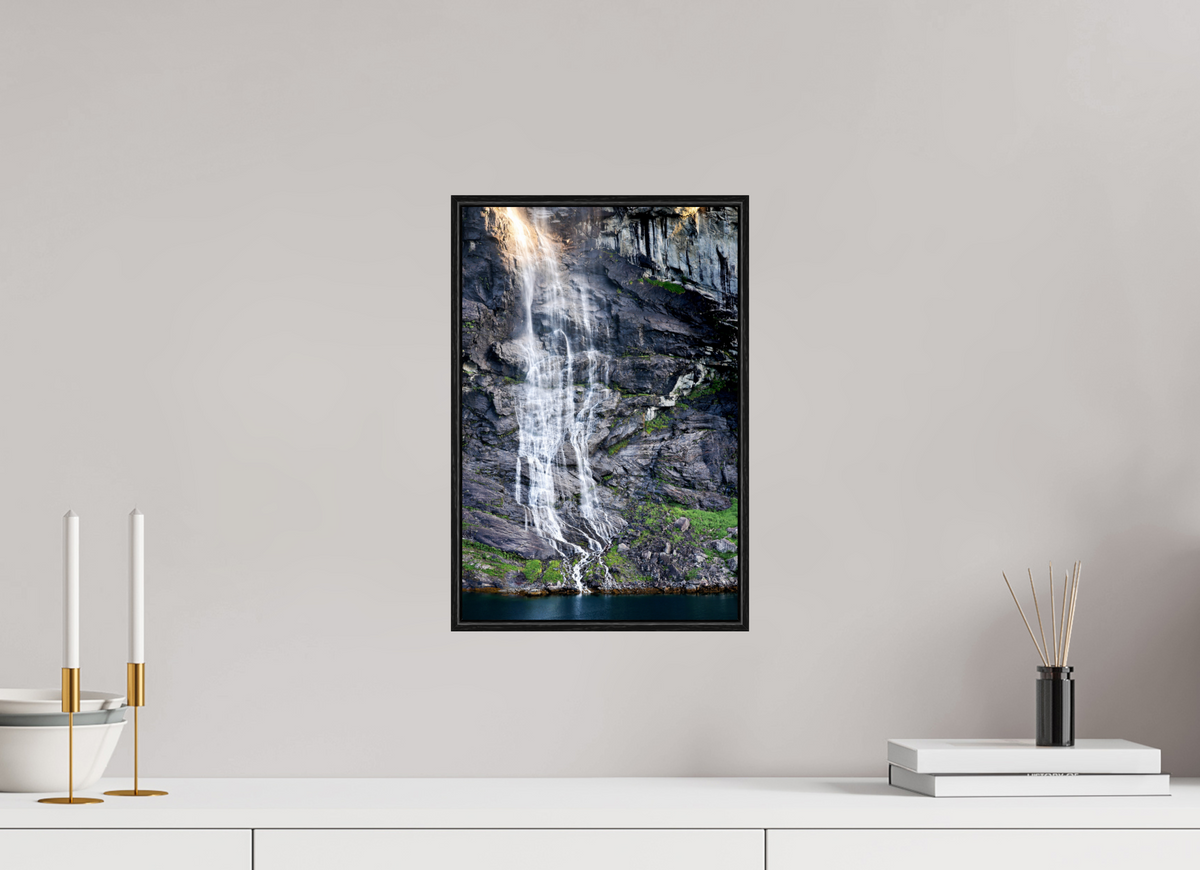 10 x 15″, Acrylic under Glass (Framed) Norway19