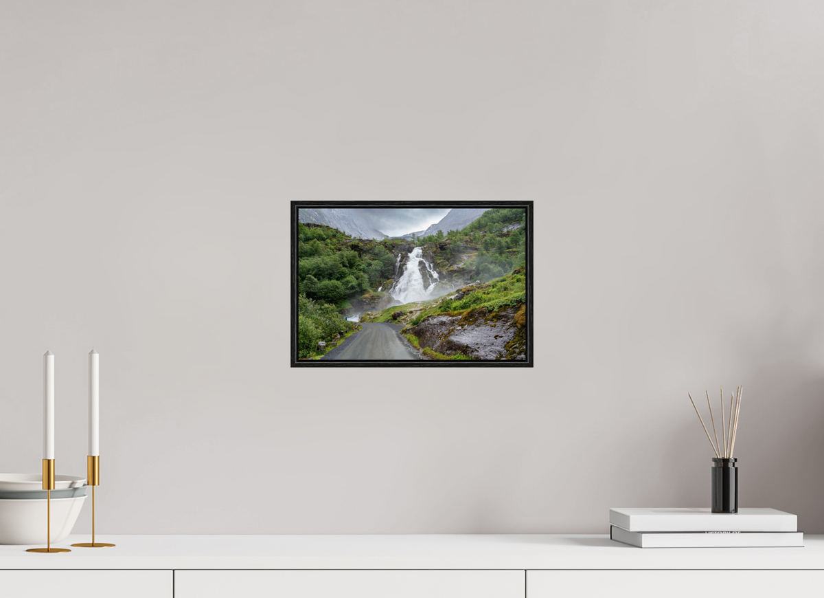 12 x 8″, Acrylic under Glass (Framed) Norway9