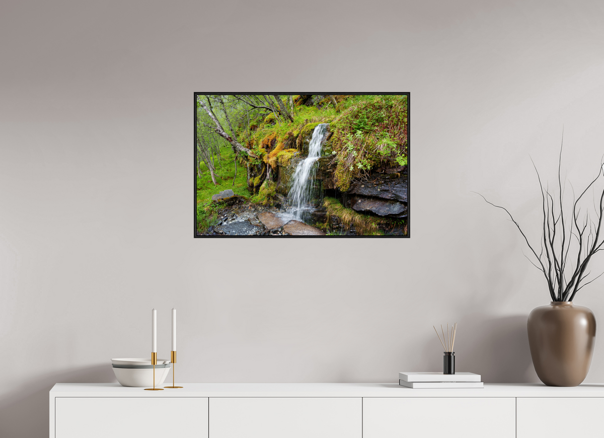 30 x 20″, Acrylic under Glass (Framed) Norway12